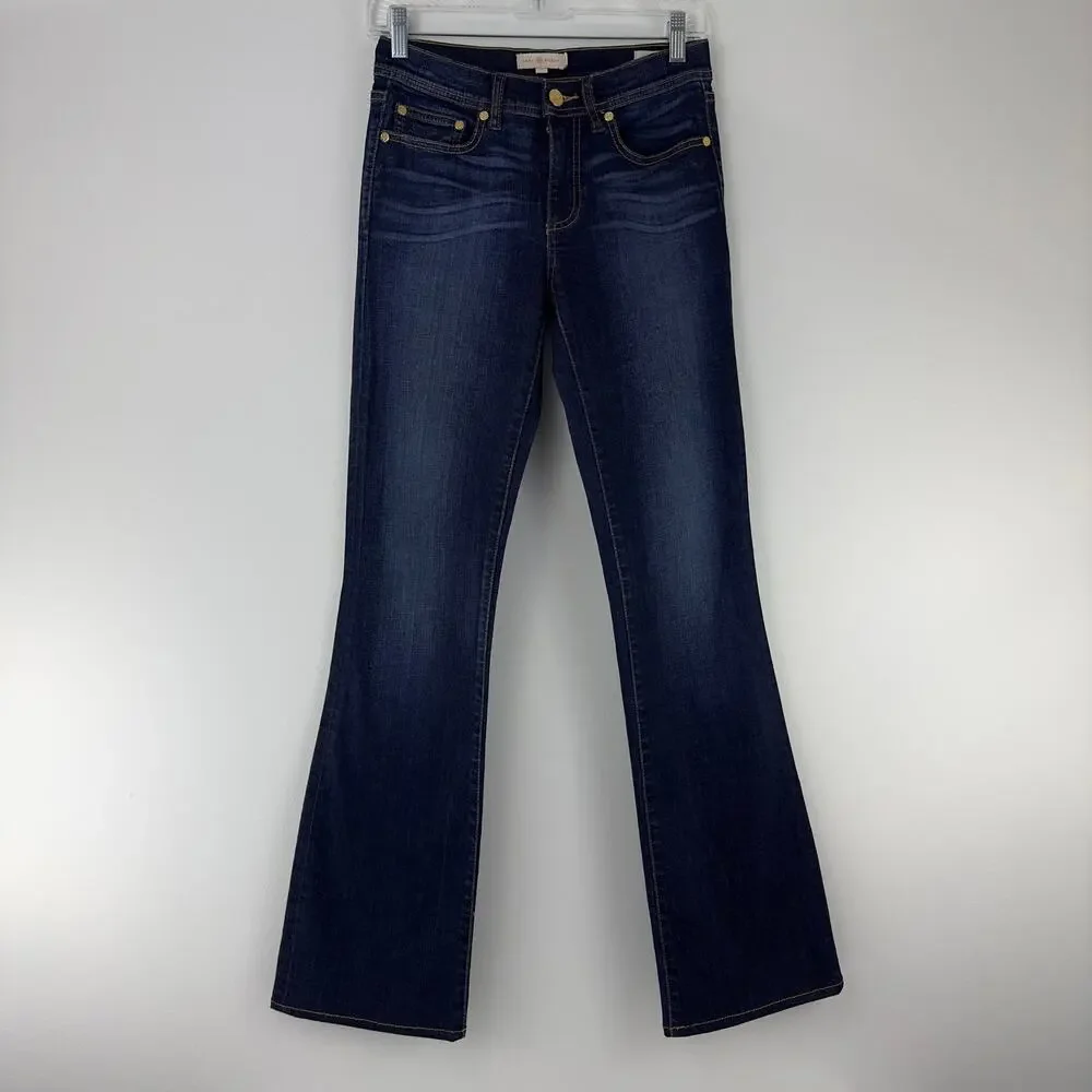 Tory Burch dark wash boot cut denim jeans‎